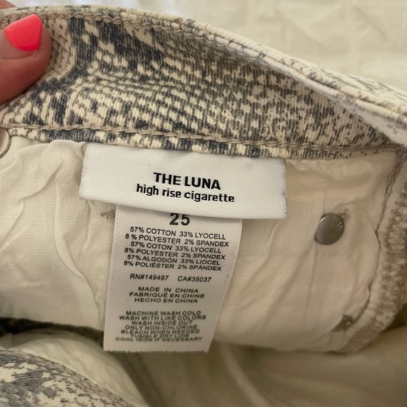 Joe's Jeans The Luna high rise cigarette in pristine snake - Picture 12 of 12